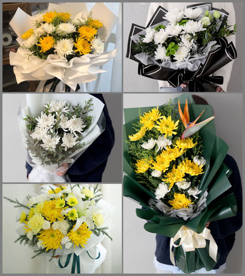 江西上饶鄱阳县银宝湖乡白事花束代送